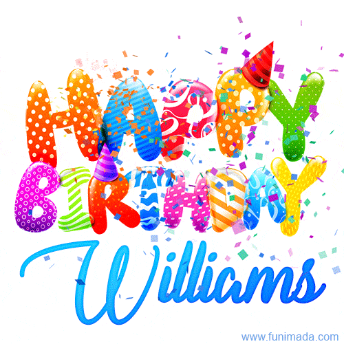 Happy Birthday Williams - Creative Personalized GIF With Name