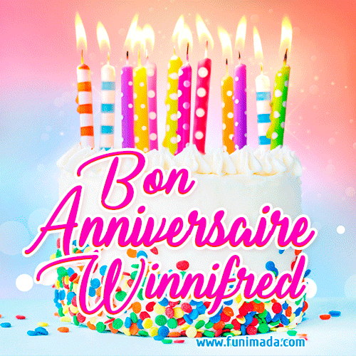 Joyeux anniversaire, Winnifred! - GIF Animé