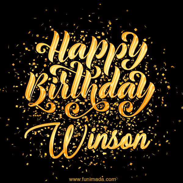 Happy Birthday Card for Winson - Download GIF and Send for Free
