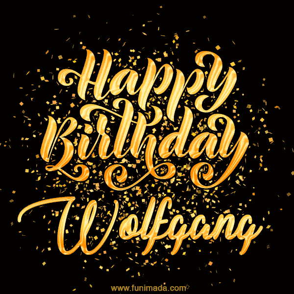 Happy Birthday Card for Wolfgang - Download GIF and Send for Free