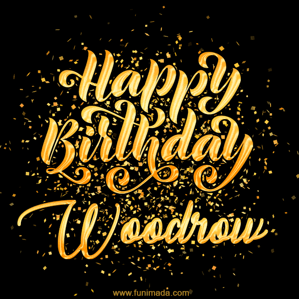 Happy Birthday Card for Woodrow - Download GIF and Send for Free