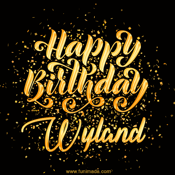 Happy Birthday Card for Wyland - Download GIF and Send for Free