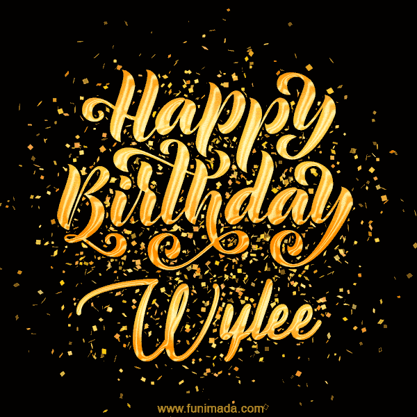 Happy Birthday Card for Wylee - Download GIF and Send for Free