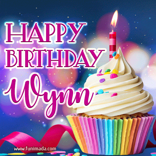 Happy Birthday Wynn - Lovely Animated GIF