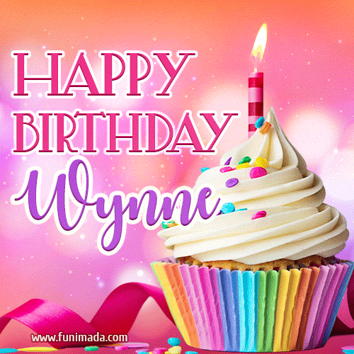 Happy Birthday Wynne - Lovely Animated GIF