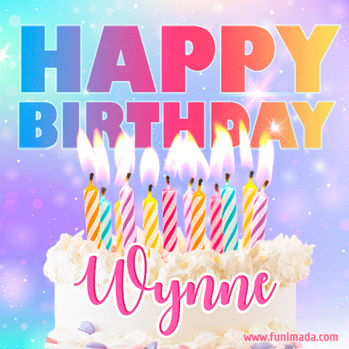 Funny Happy Birthday Wynne GIF