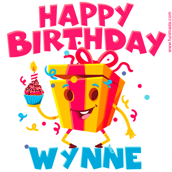 Funny Happy Birthday Wynne GIF
