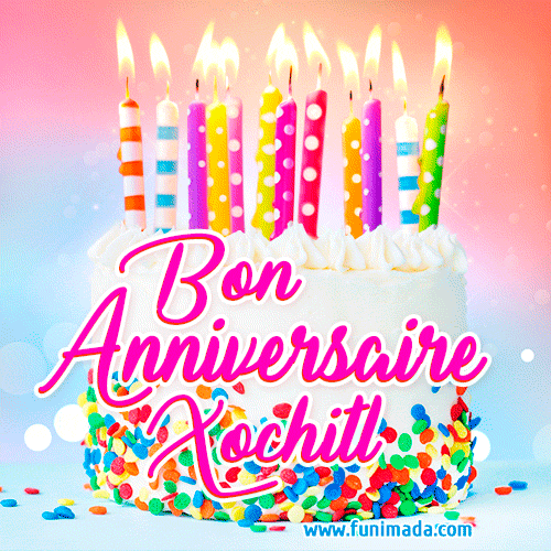 Joyeux anniversaire, Xochitl! - GIF Animé