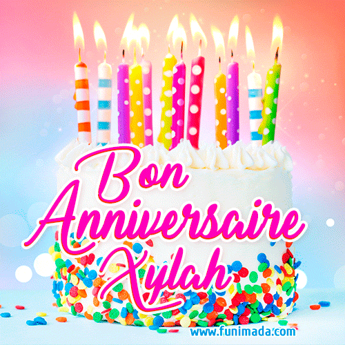 Joyeux anniversaire, Xylah! - GIF Animé