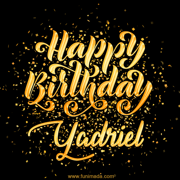 Happy Birthday Card for Yadriel - Download GIF and Send for Free