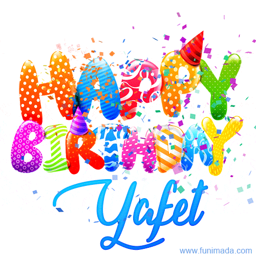 Happy Birthday Yafet - Creative Personalized GIF With Name