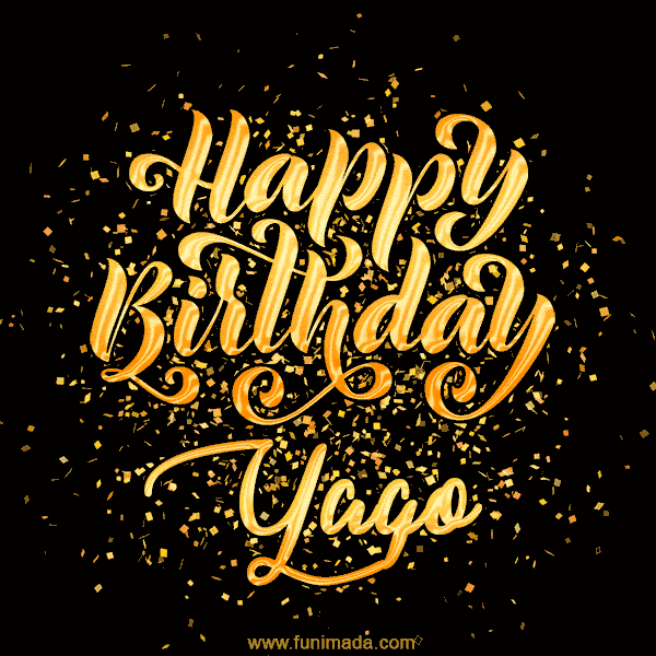 Happy Birthday Card for Yago - Download GIF and Send for Free