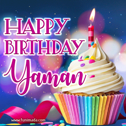 Happy Birthday Yaman - Lovely Animated GIF
