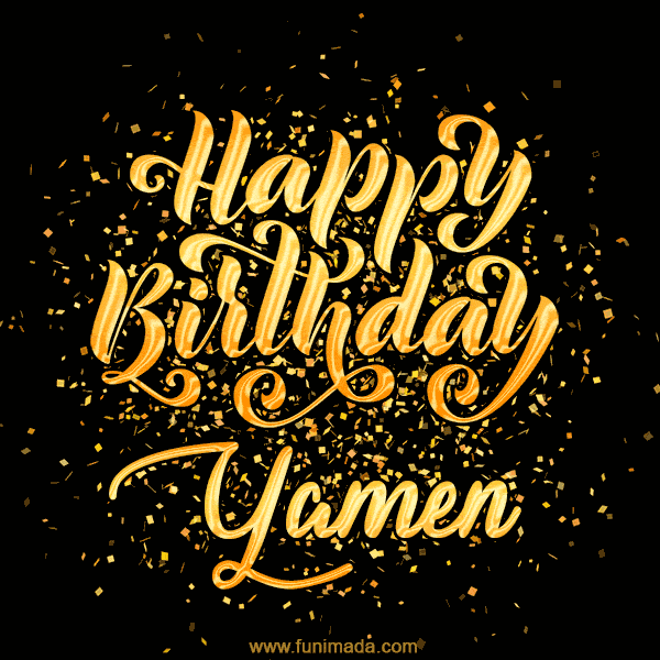 Happy Birthday Card for Yamen - Download GIF and Send for Free