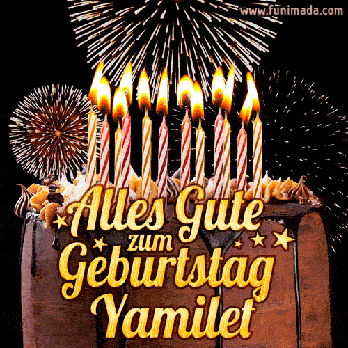 Alles Gute zum Geburtstag Yamilet (GIF)