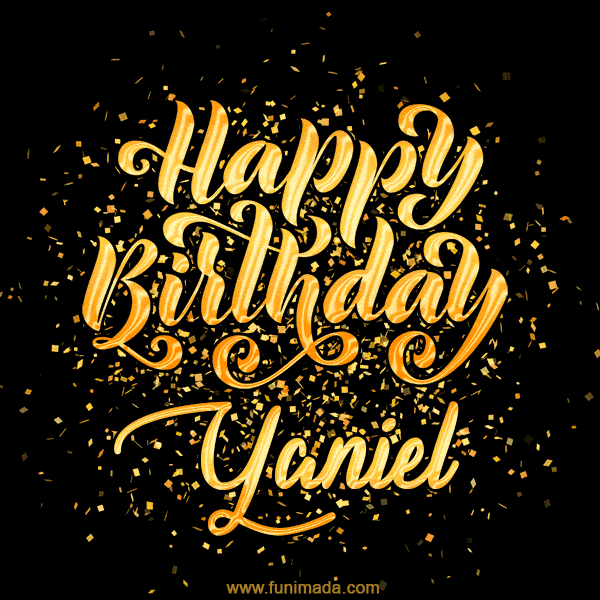 Happy Birthday Card for Yaniel - Download GIF and Send for Free