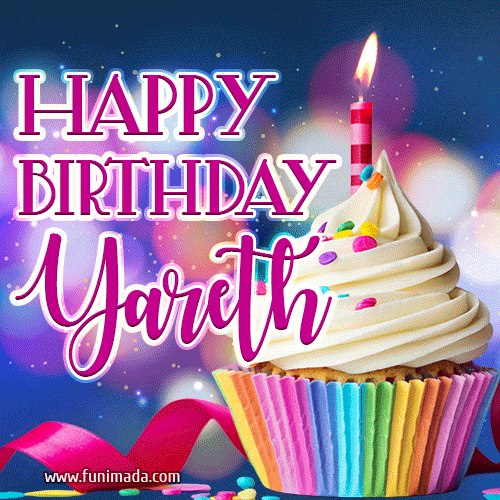 Happy Birthday Yareth - Lovely Animated GIF