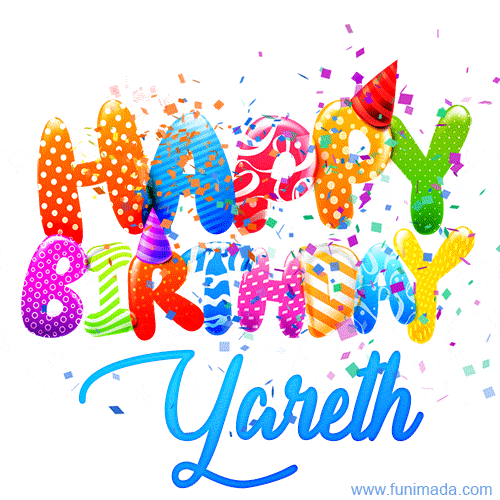 Happy Birthday Yareth - Creative Personalized GIF With Name