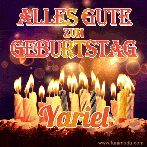 Alles Gute zum Geburtstag Yariel (GIF)