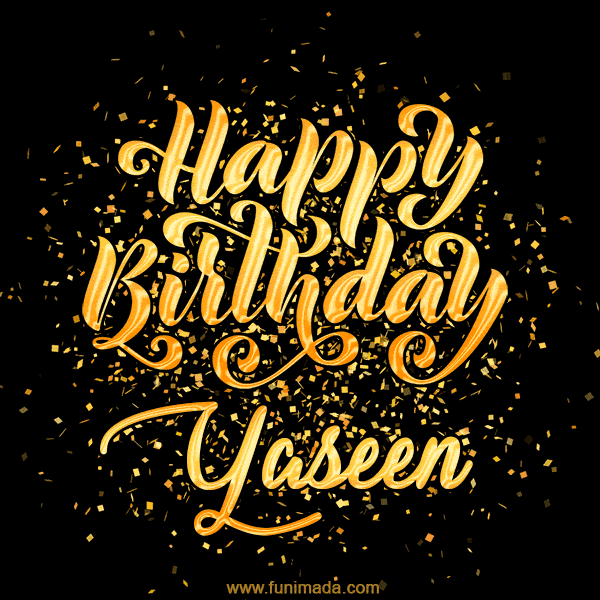 Happy Birthday Card for Yaseen - Download GIF and Send for Free