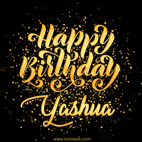 Happy Birthday Card for Yashua - Download GIF and Send for Free