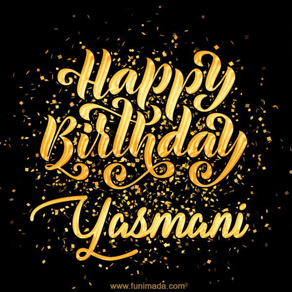 Happy Birthday Card for Yasmani - Download GIF and Send for Free