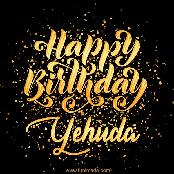 Happy Birthday Card for Yehuda - Download GIF and Send for Free