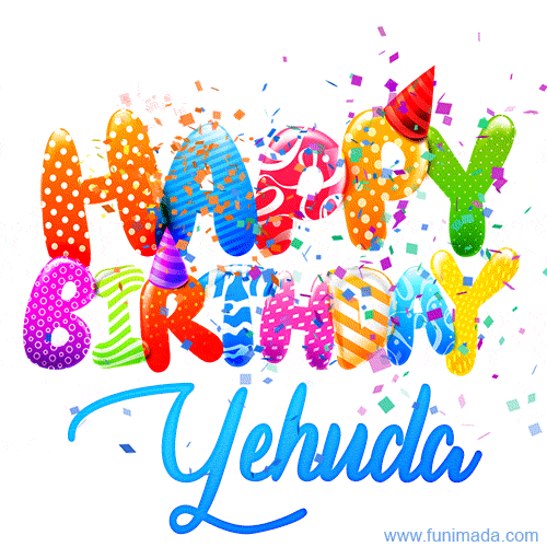 Happy Birthday Yehuda - Creative Personalized GIF With Name