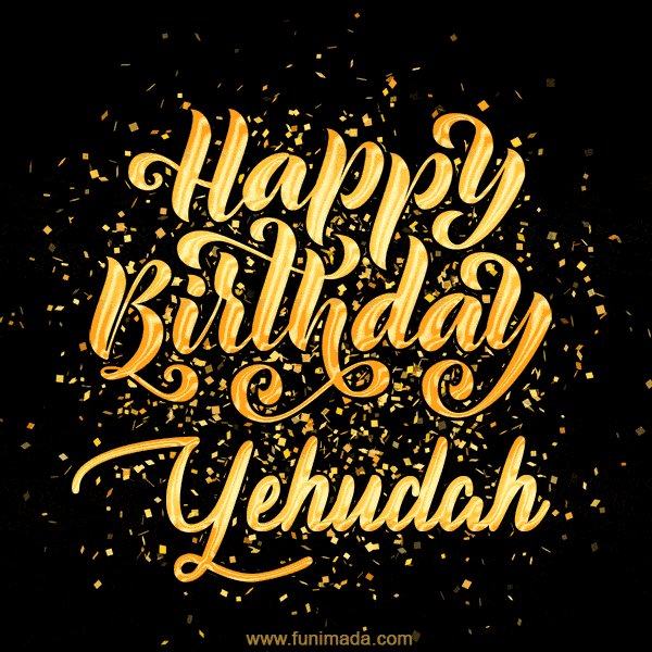 Happy Birthday Card for Yehudah - Download GIF and Send for Free