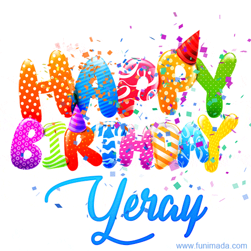 Happy Birthday Yeray - Creative Personalized GIF With Name
