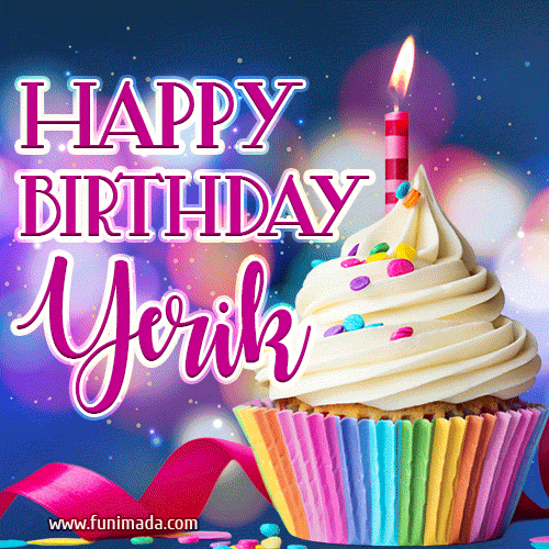 Happy Birthday Yerik - Lovely Animated GIF
