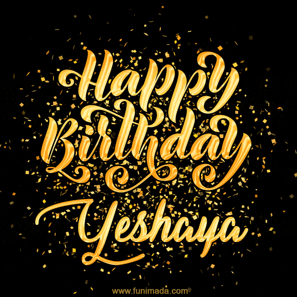 Happy Birthday Card for Yeshaya - Download GIF and Send for Free