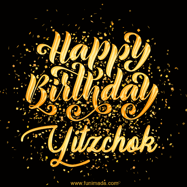 Happy Birthday Card for Yitzchok - Download GIF and Send for Free