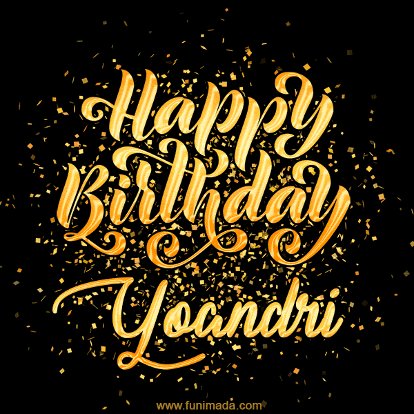 Happy Birthday Card for Yoandri - Download GIF and Send for Free