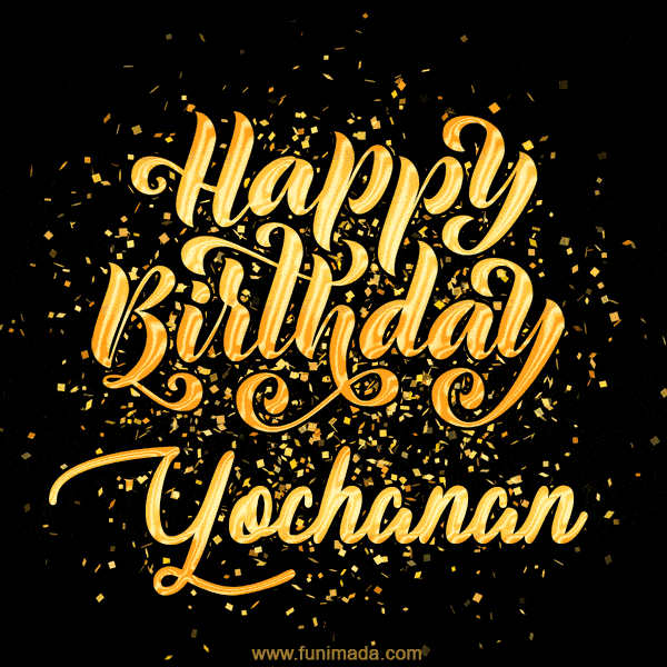 Happy Birthday Card for Yochanan - Download GIF and Send for Free