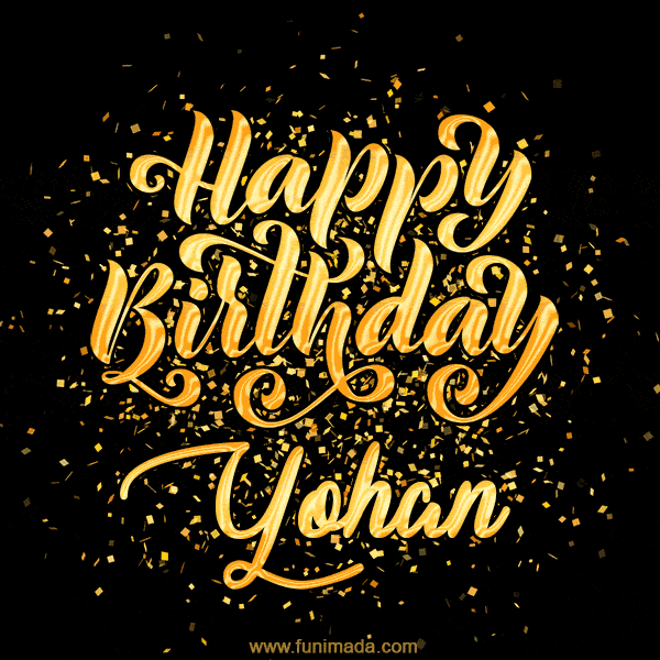 Happy Birthday Card for Yohan - Download GIF and Send for Free