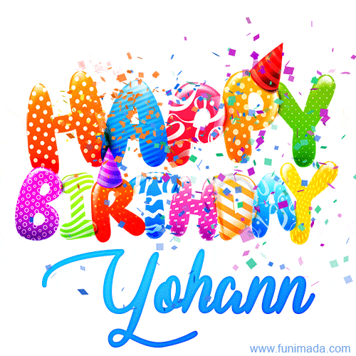 Happy Birthday Yohann - Creative Personalized GIF With Name