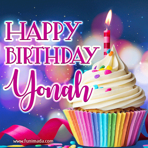 Happy Birthday Yonah - Lovely Animated GIF