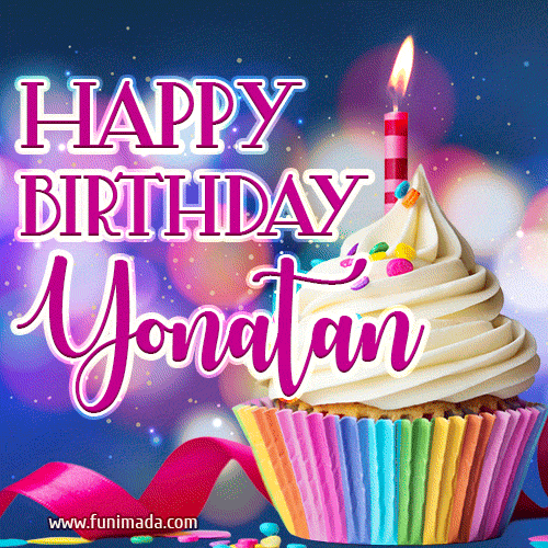 Happy Birthday Yonatan - Lovely Animated GIF
