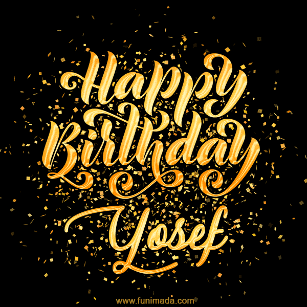 Happy Birthday Card for Yosef - Download GIF and Send for Free