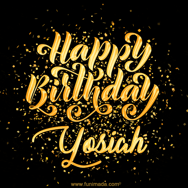 Happy Birthday Card for Yosiah - Download GIF and Send for Free