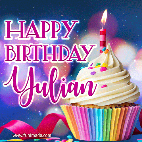 Happy Birthday Yulian - Lovely Animated GIF