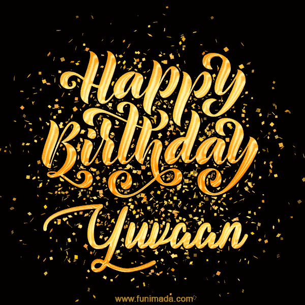 Happy Birthday Card for Yuvaan - Download GIF and Send for Free