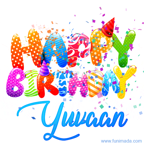 Happy Birthday Yuvaan - Creative Personalized GIF With Name