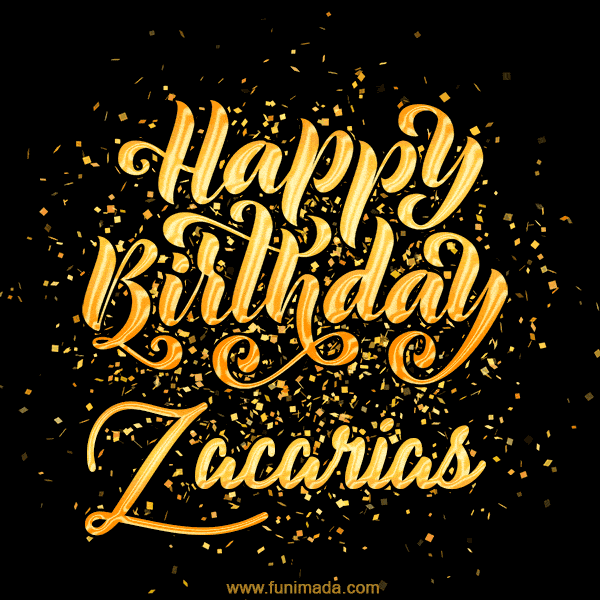 Happy Birthday Card for Zacarias - Download GIF and Send for Free