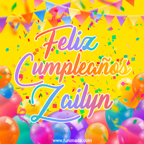 Feliz Cumpleaños Zailyn (GIF)
