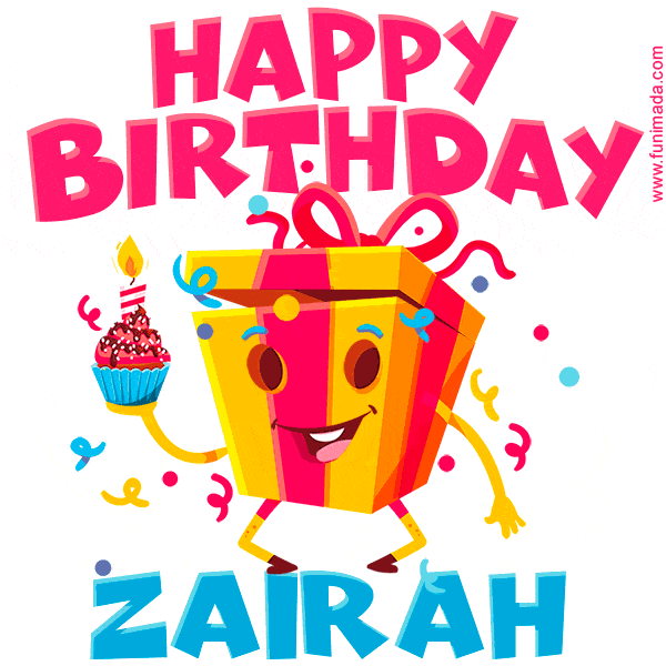 Funny Happy Birthday Zairah GIF