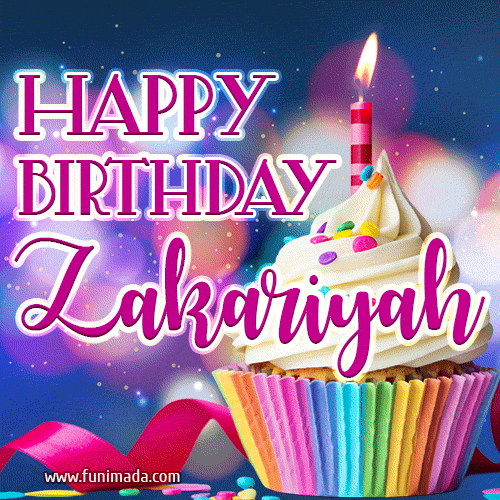 Happy Birthday Zakariyah - Lovely Animated GIF