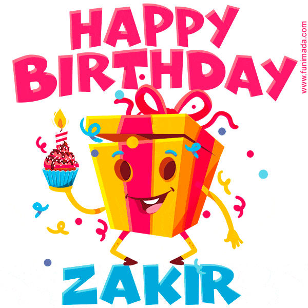 Funny Happy Birthday Zakir GIF