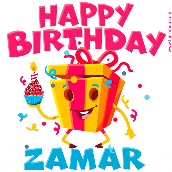 Funny Happy Birthday Zamar GIF